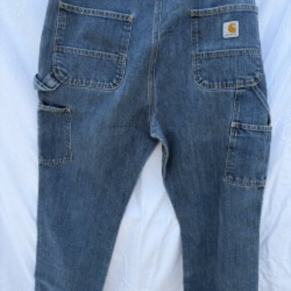 Mens Work Pants 38x30. Carhartt, Dark Rinse - Picture 1 of 3